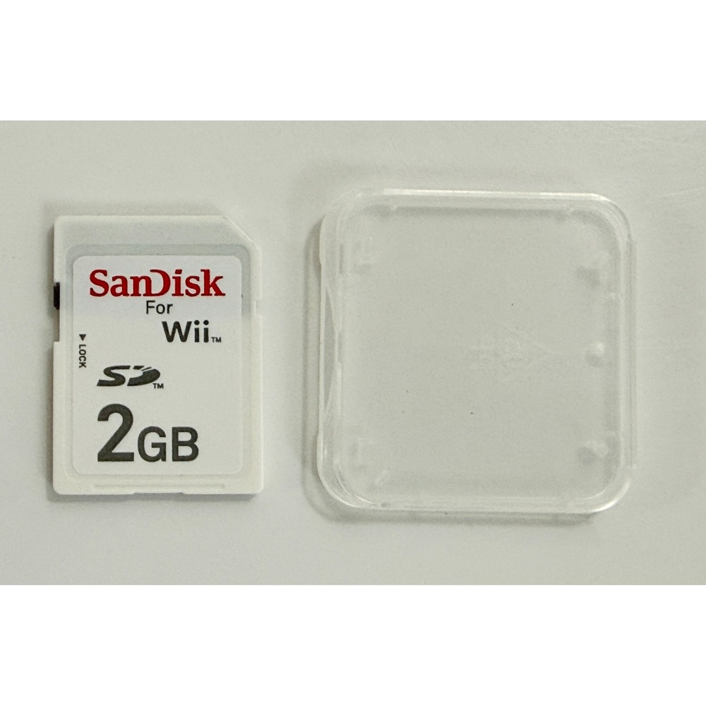 SanDisk SD Memory Card Nintendo Wii 2GB White SDSDB-2048-A11W Accessory